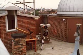 Die Geräte der Sternwarte Ende der 1980er Jahre